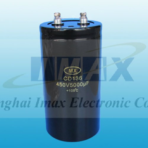 Cd136 series 2000 hours 105c screw aluminum electrolytic capacitor